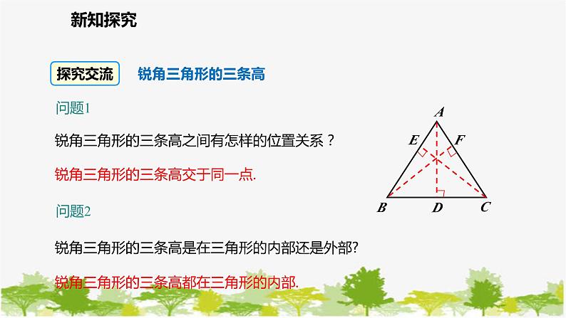 北师大版数学七年级下册 4.1.4  三角形的高 课件第8页