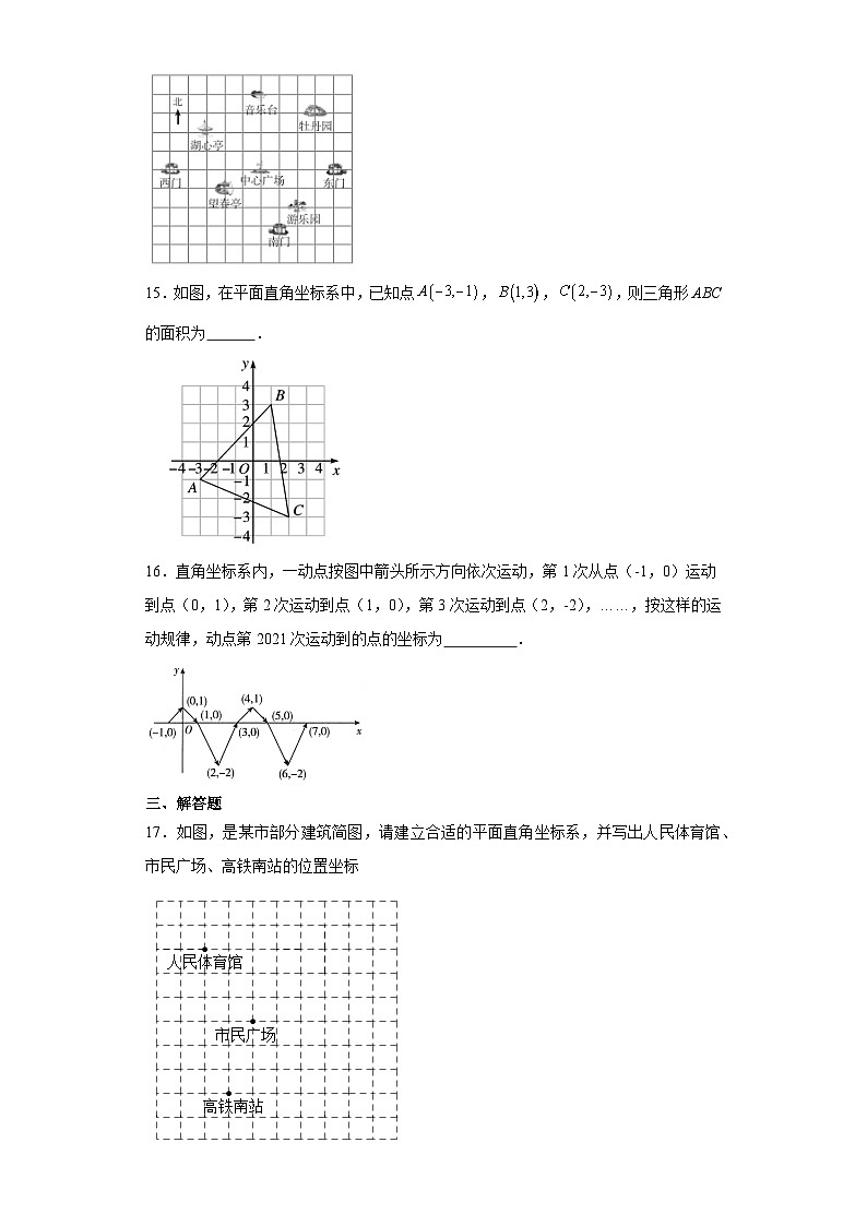 2023-2024学年人教版七年级数学下册第七章+平面直角坐标系+单元试卷（含答案）第3页