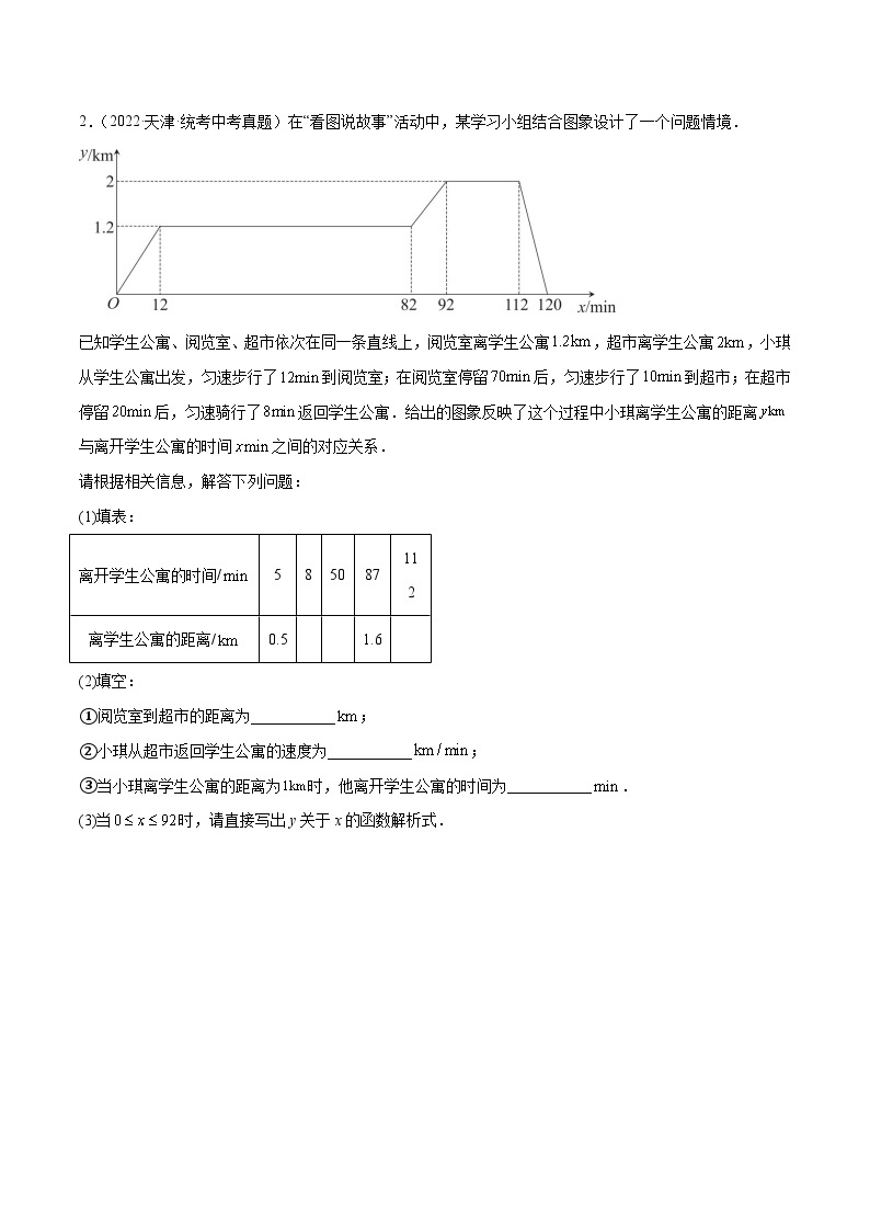 专题10 一次函数综合应用题02