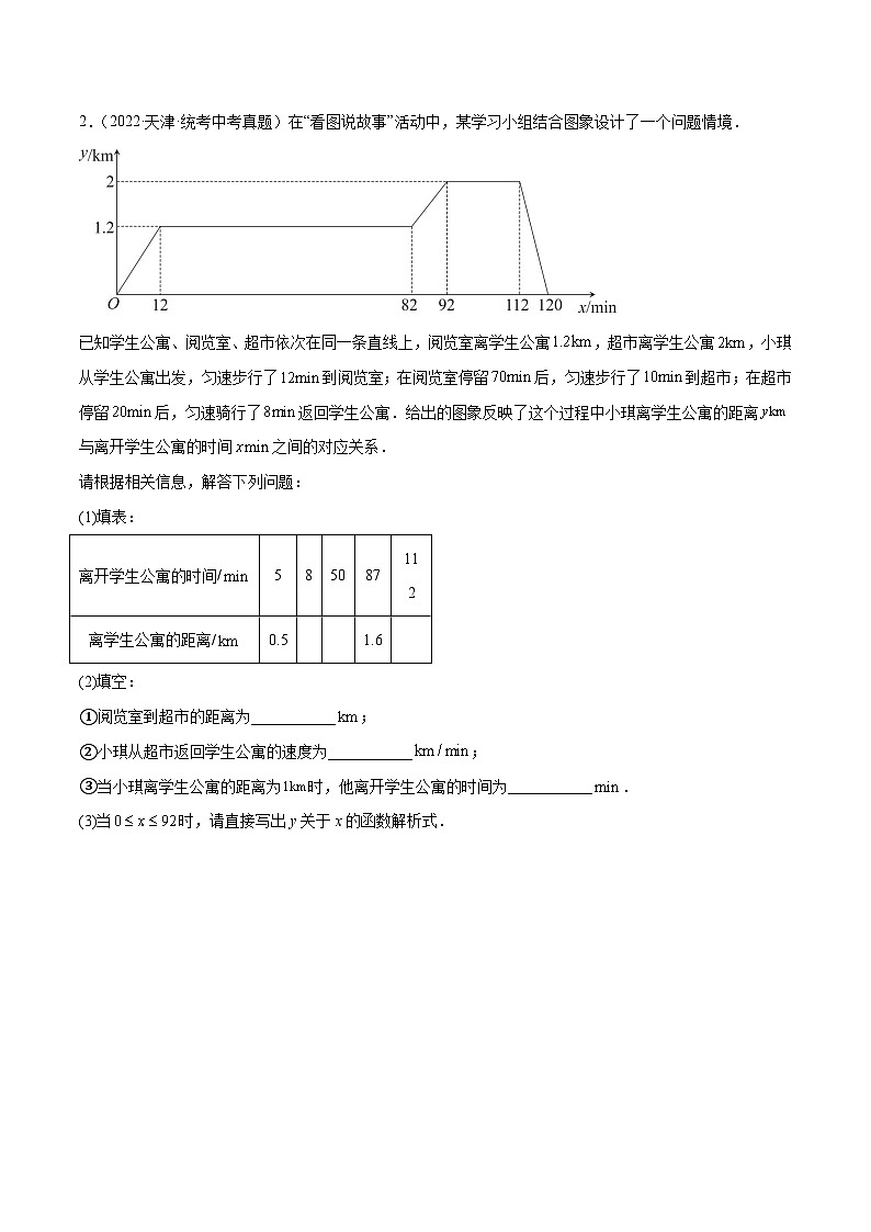专题10 一次函数综合应用题（原卷版）第2页