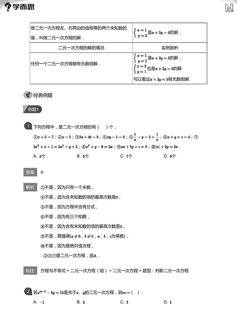 2023学而思创新班七年级暑假数学课程讲义02