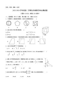 山东省日照市开发区献唐中学中学2023-2024学年九年级下学期开学考试数学试卷