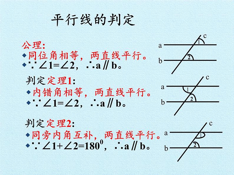 冀教版数学七年级下册 第七章 相交线与平行线 复习课件05