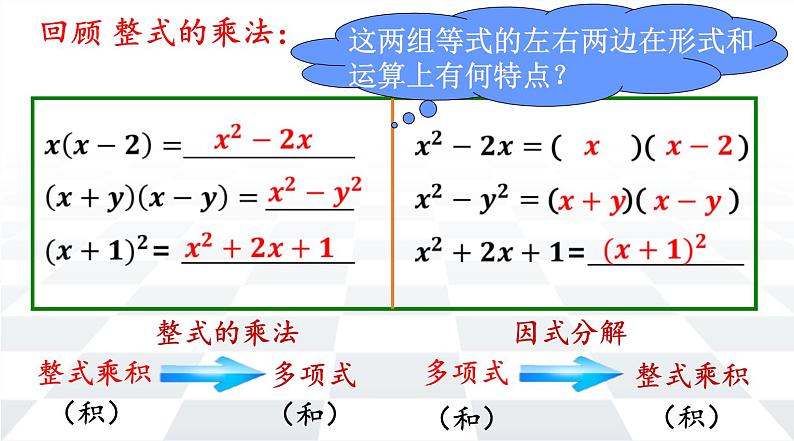 冀教版数学七年级下册 11.1 因式分解课件08