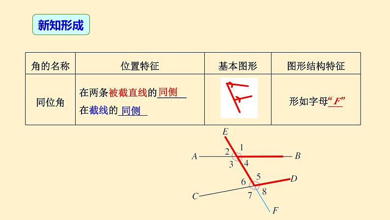 5.1.3+同位角、内错角、同旁内角课件2023-2024学年人教版七年级数学下册++第6页