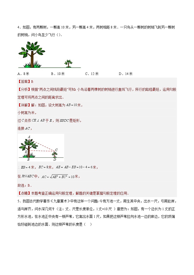 17.1.2 勾股定理在实际生活中的应用 分层作业（解析版）第3页