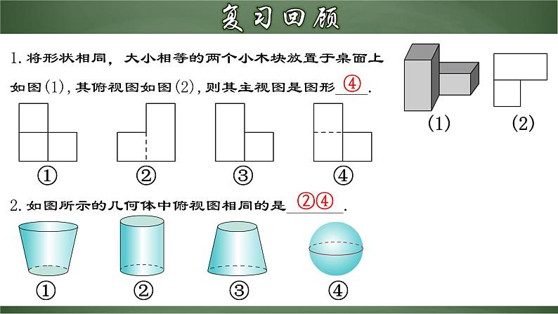 人教版九年级数学下册同步精品课堂 29.2.2 由三视图确定几何体（课件）第3页