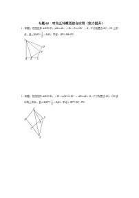 2024年中考数学《重难点解读•专项训练》（全国通用）专题05  对角互补模型综合应用（能力提升）（原卷版+解析）