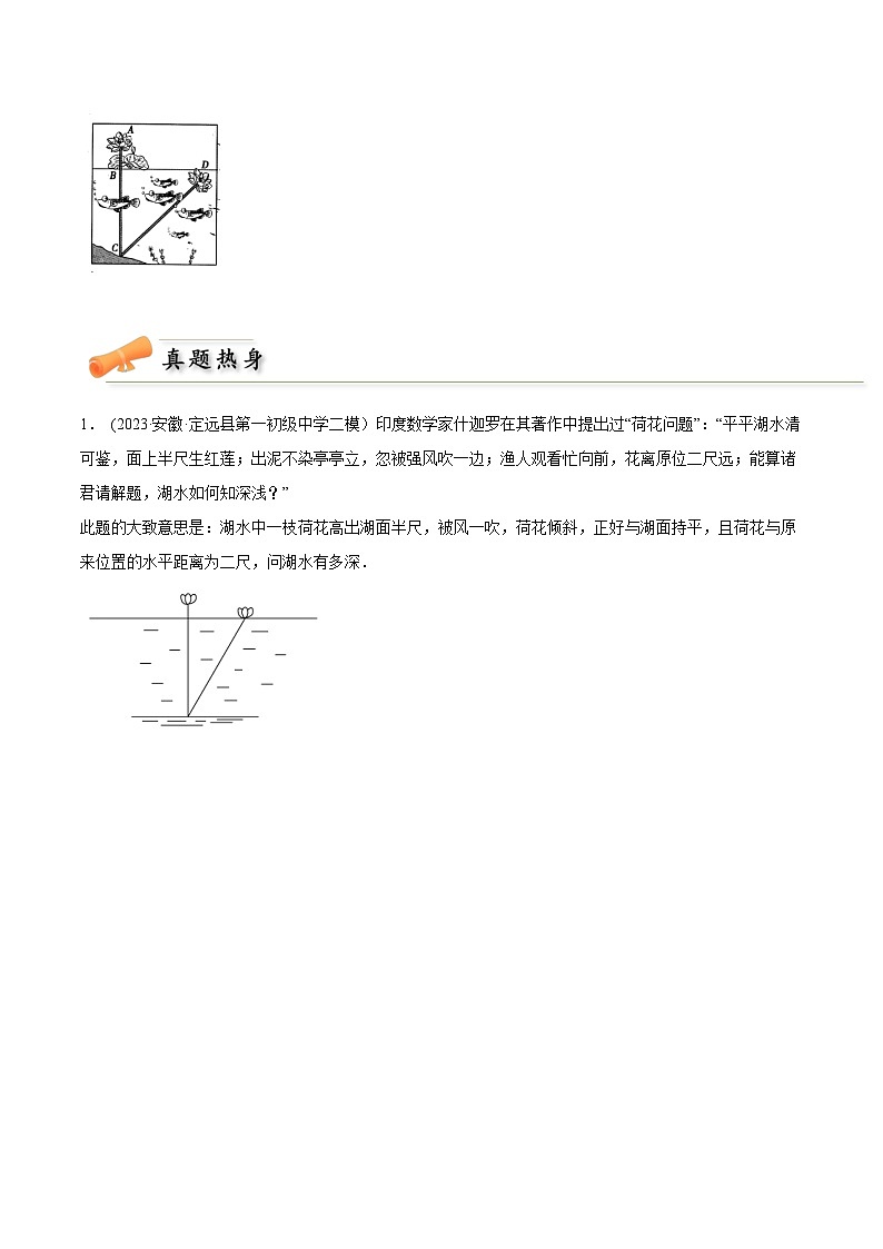 2024年中考数学几何模型专项复习讲与练 模型25 勾股定理——出水芙蓉模型-原卷版+解析第3页