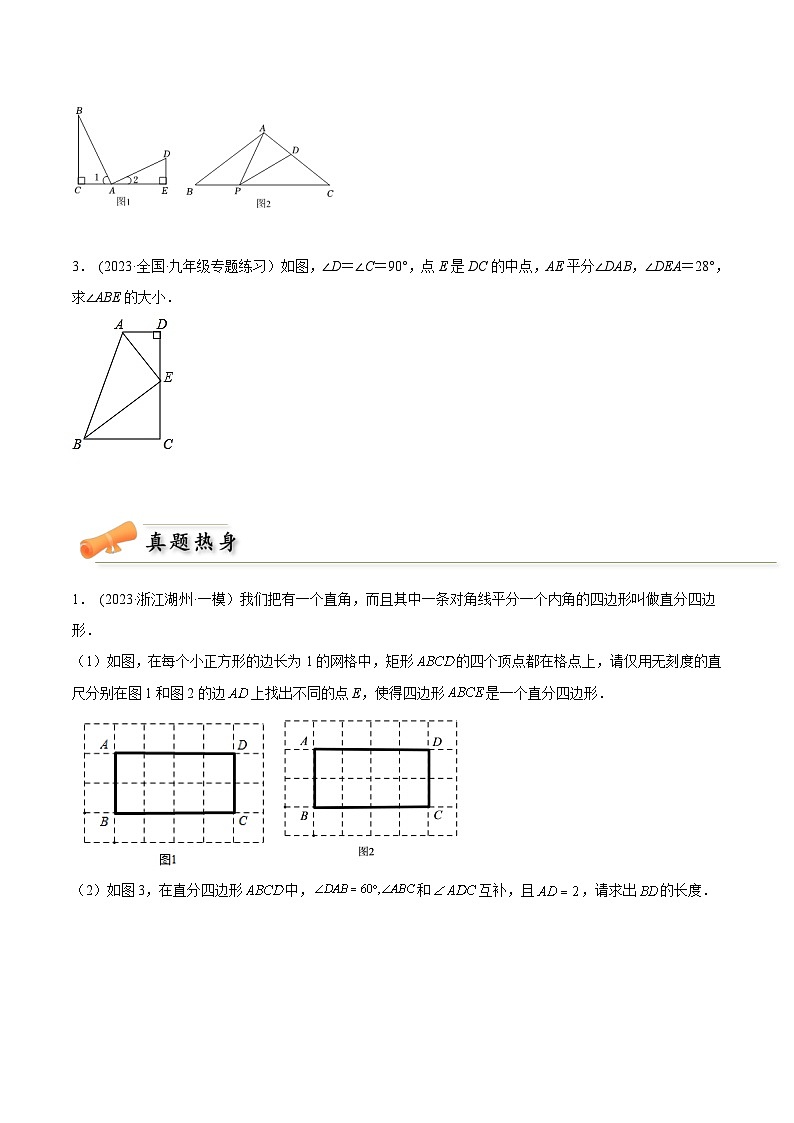 2024年中考数学几何模型专项复习讲与练 模型14 全等三角形——平行线中点模型-原卷版+解析03