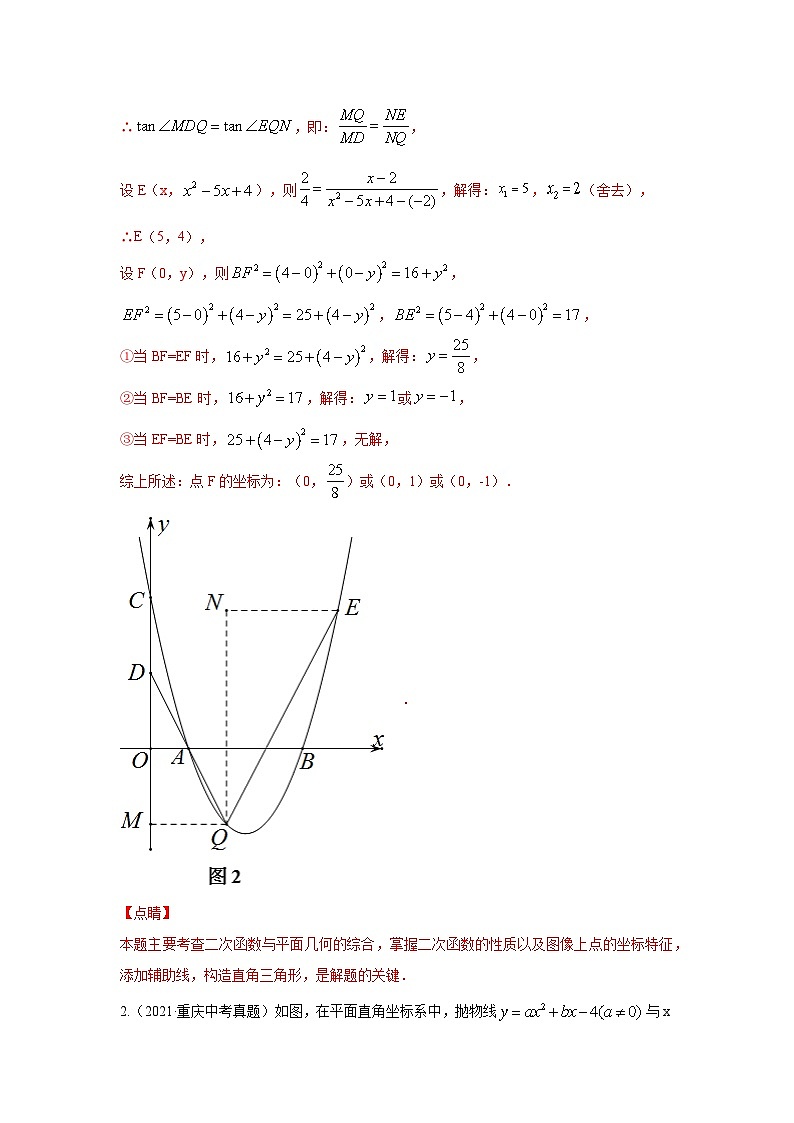 题型九 二次函数综合题 类型八 二次函数与平行四边形有关的问题（专题训练）-备战2024年中考数学二轮复习高分突破（全国通用）03