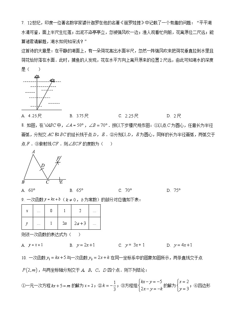 精品解析：山东省青岛市西海岸新区2023-2024学年八年级上学期期末数学试题（原卷版）第2页