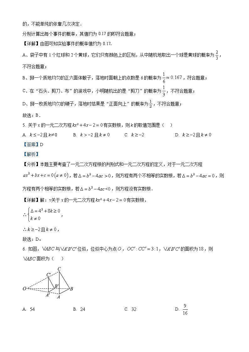 08，河南省南阳市方城县2023-2024学年九年级上学期期末考试数学试题第3页