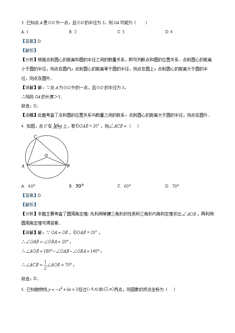218，浙江省杭州市杭州观成实验学校2023-2024学年九年级上学期10月月考数学试题02