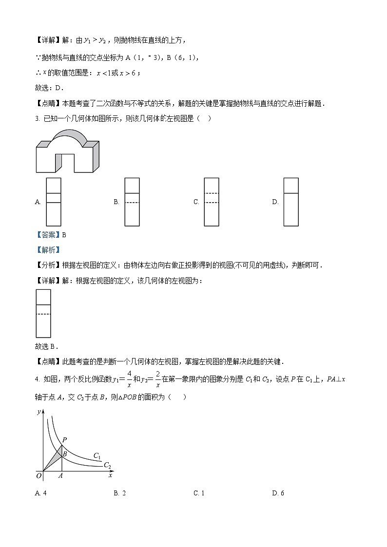 316，安徽省 桐城市第二中学2023-2024学年九年级下学期开学考数学试题第2页
