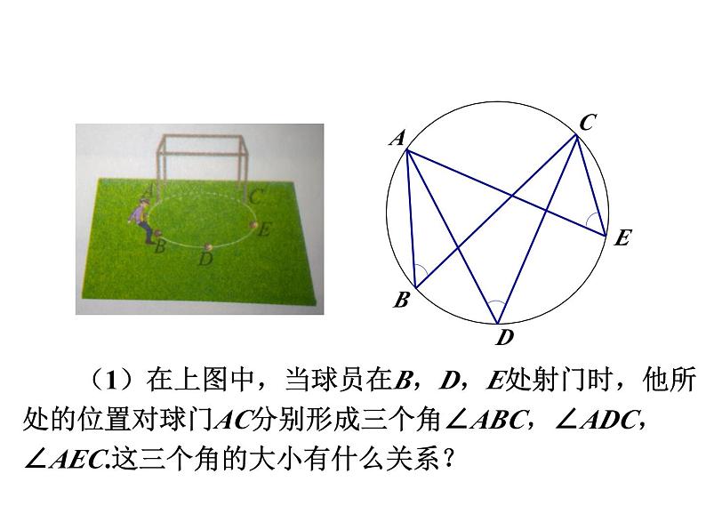 3.4 圆周角和圆心角的关系第1课时 圆周角定理 北师大版九年级数学下册课件05