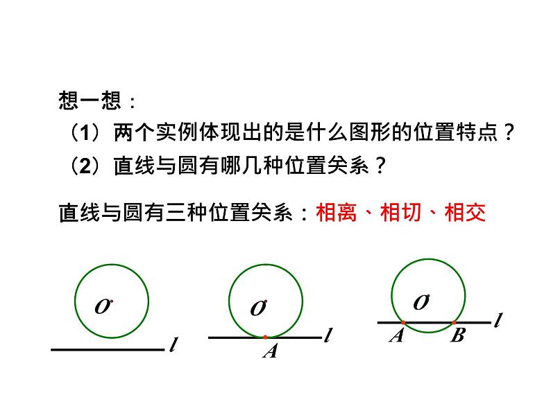 3.6 直线和圆的位置关系第1课时 直线和圆的位置关系 北师大版九年级数学下册课件04