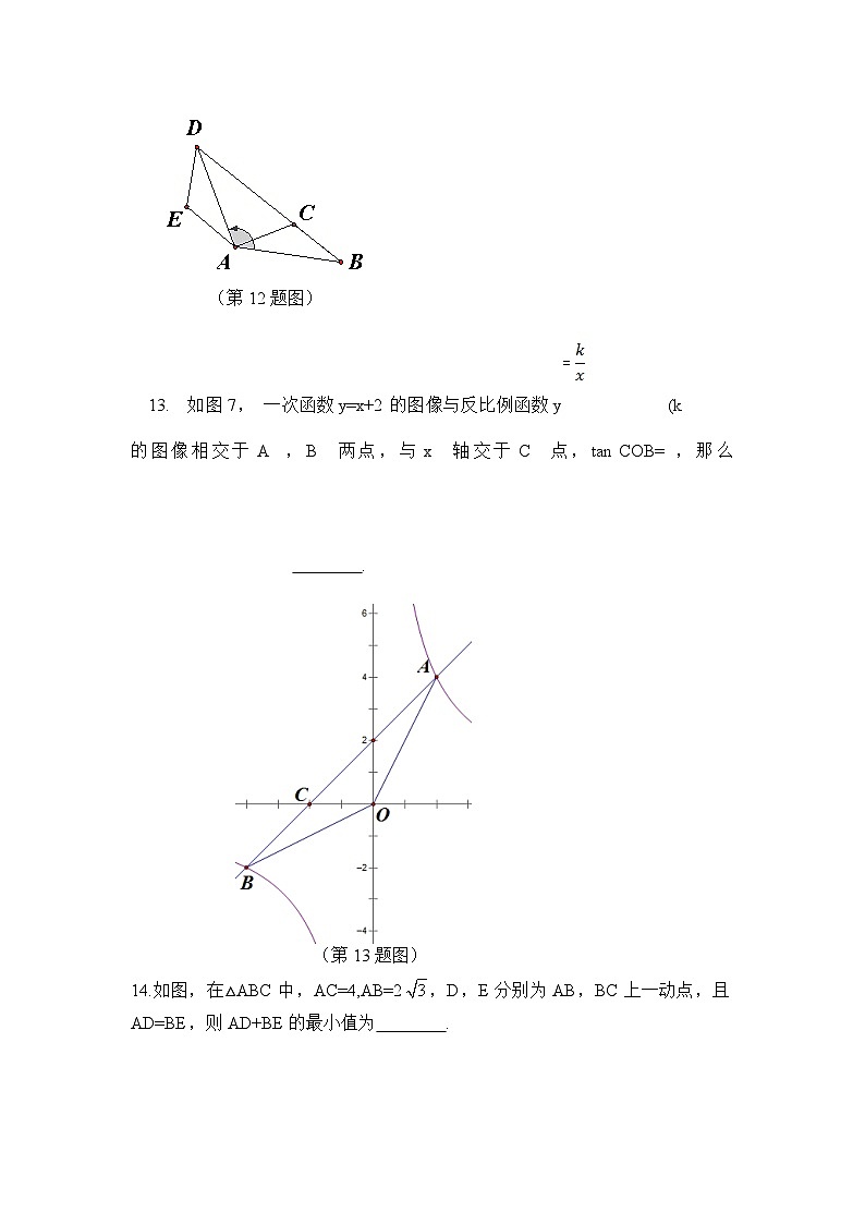 陕西省宝鸡市渭滨区2023年初中学业水平模拟考试数学试题(含答案)第3页