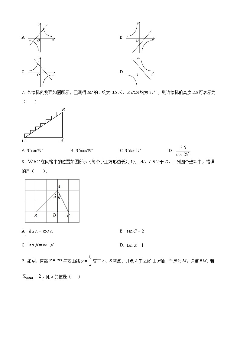 精品解析：山东省临沂市兰山区临沂第三十五中学2023-2024学年九年级上学期期末数学试题（原卷版）第2页
