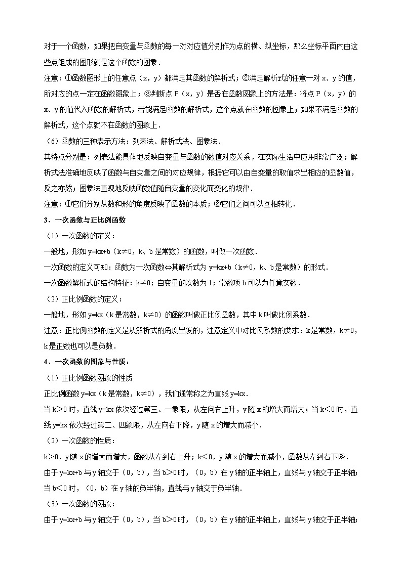 苏科版八年级上册数学第6章一次函数易错题精讲精练（附答案）第2页