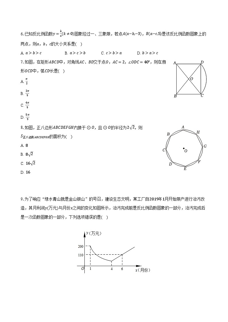 2023-2024学年安徽省芜湖市九年级（上）期末数学试卷（含解析）第2页