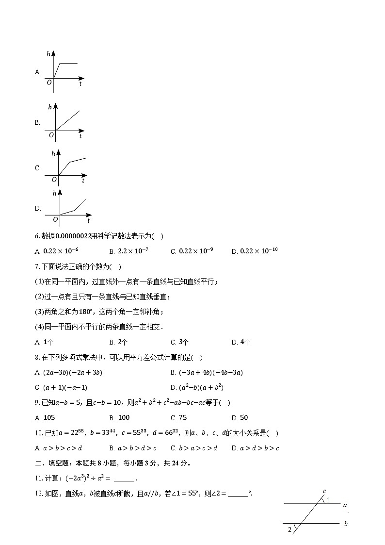 2022-2023学年黑龙江省大庆市萨尔图区靓湖学校七年级（下）期中数学试卷（含解析）第2页