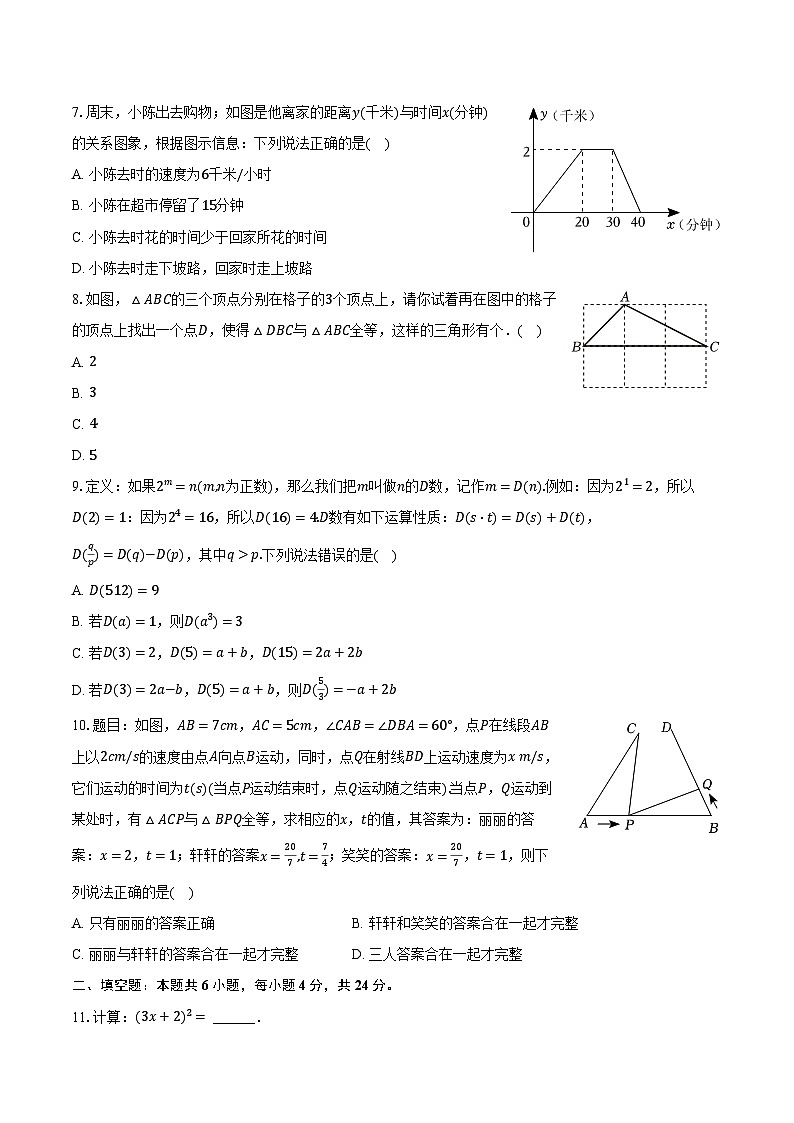 2022-2023学年山东省济南市市中区育英中学七年级（下）期中数学试卷（含解析）02