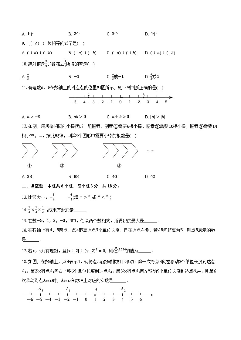2023-2024学年湖南省衡阳市衡东县华新实验中学七年级（上）期中数学试卷（含解析）第2页