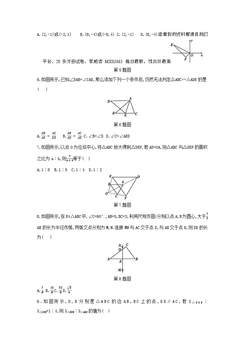 贵州省黔东南州从江县停洞中学2023-2024学年九年级下学期2月质量监测数学试卷(1)02