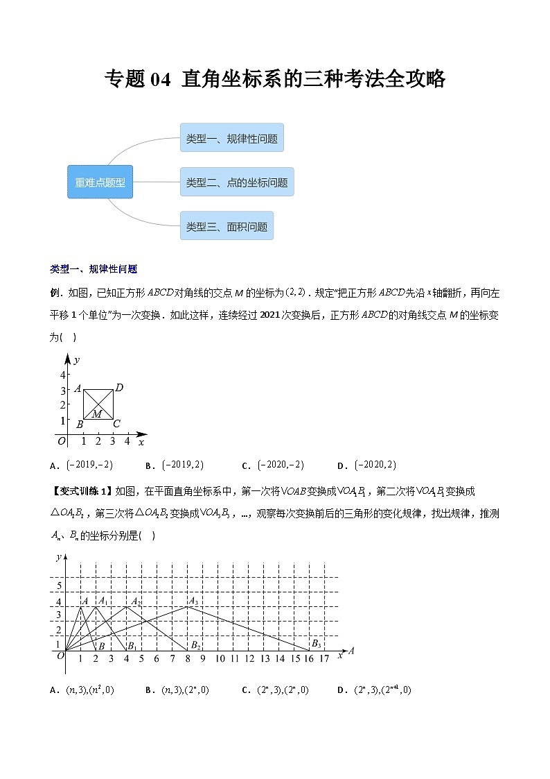 人教版七年级数学下册同步压轴题 专题04 直角坐标系的三种考法全攻略（原卷版+解析版）第1页
