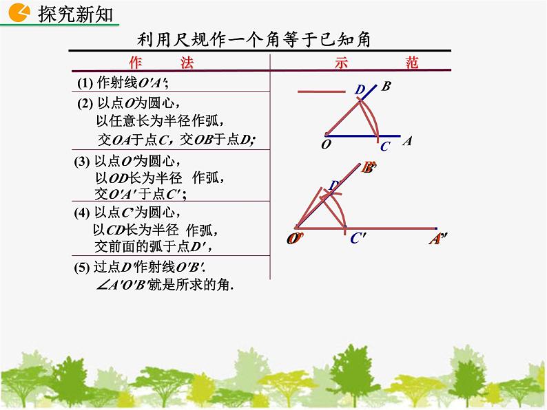 北师大版数学七年级下册 2.4 用尺规作角（课件）06