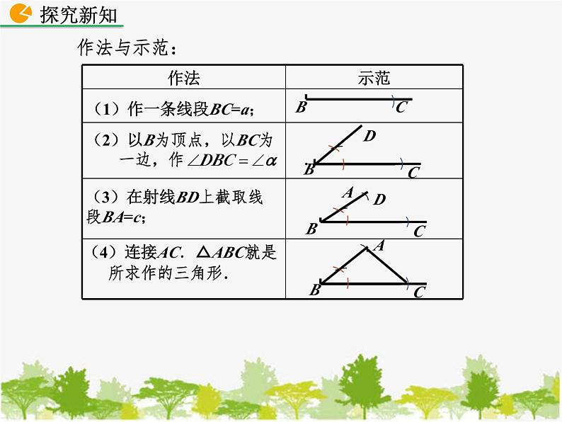 北师大版数学七年级下册 4.4 用尺规作三角形（课件）08