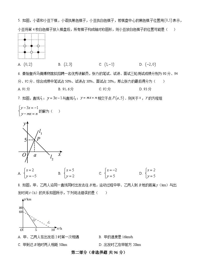 陕西省咸阳市永寿县常宁镇中学等校联考2021-2022学年八年级上学期期末试数学试题（原卷版+解析版）02