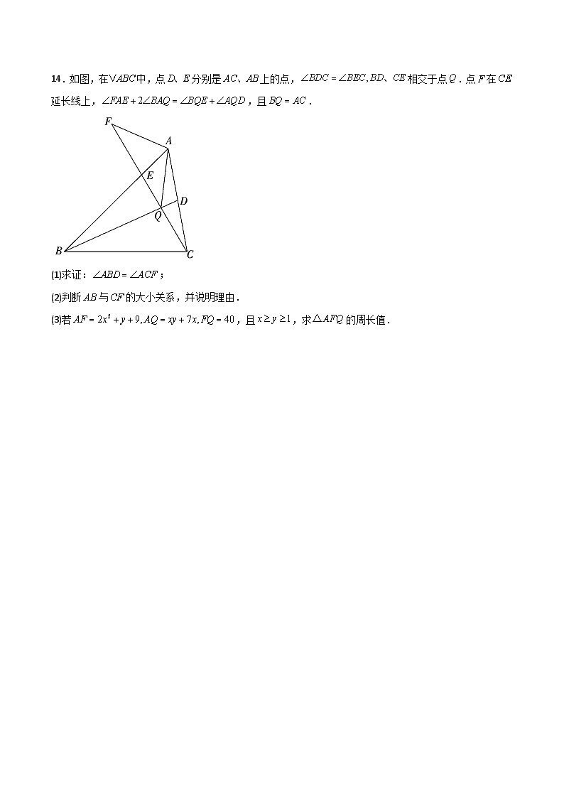 人教版八年级数学上册同步精品压轴题第14章整式的乘法与因式分解压轴题考点训练(学生版+解析)第3页
