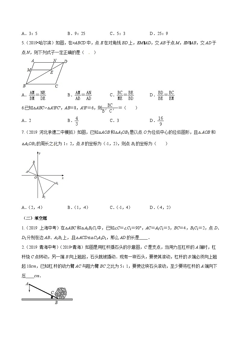 专题08 相似三角形中的基本模型(基础训练)-中考数学重难点专项突破（全国通用）02