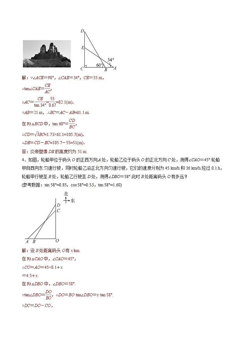 专题11 拥抱模型解直角三角形(基础训练)(解析版)第3页