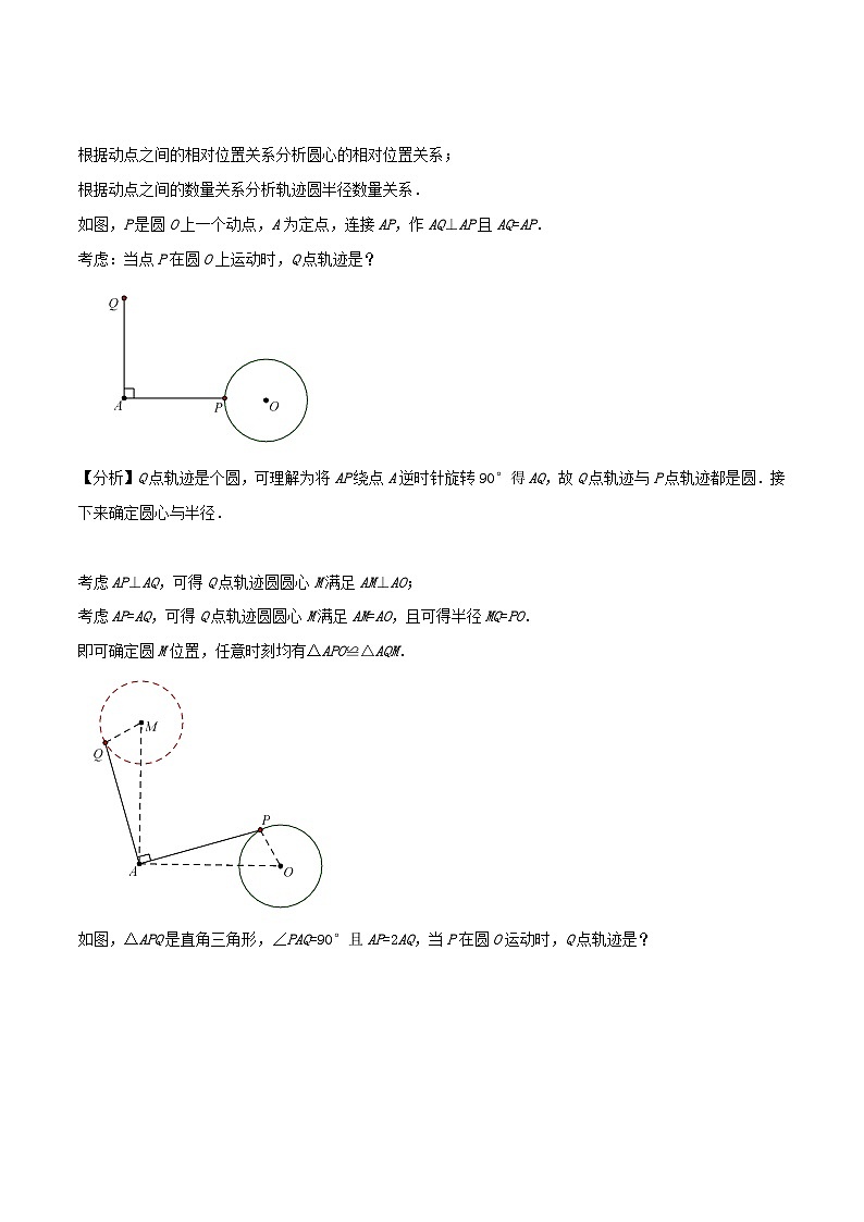专题70 瓜豆原理中动点轨迹圆或圆弧型最值问题-中考数学重难点专项突破（全国通用）02