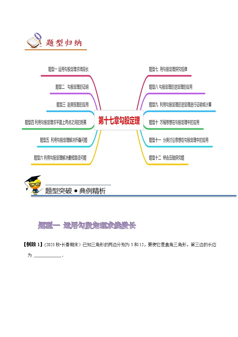 人教版八年级数学下册尖子生培优必刷题《第十七章勾股定理》知识串讲+热考题型(原卷版+解析)第3页