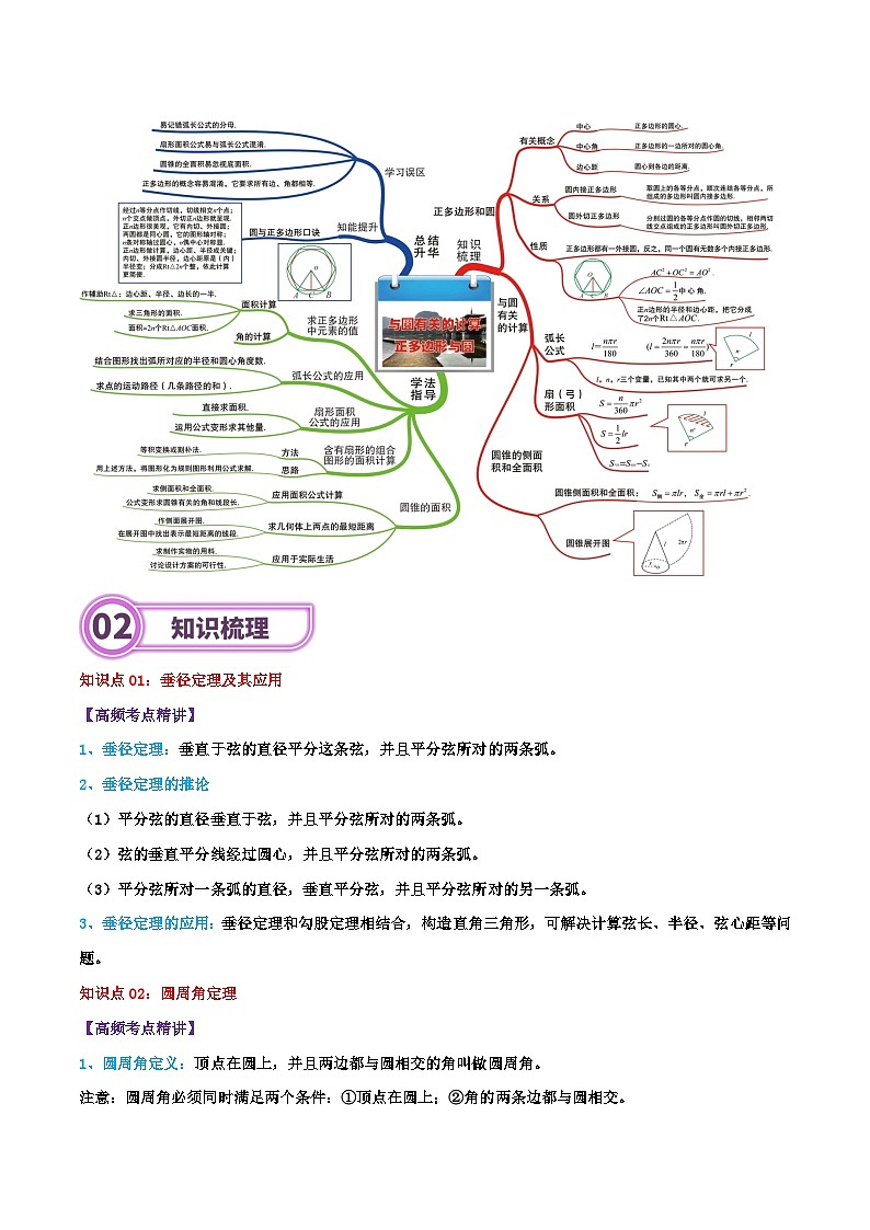 专题17 圆-2024年中考数学一轮复习重难点精讲练（导图+知识点+新题检测）02
