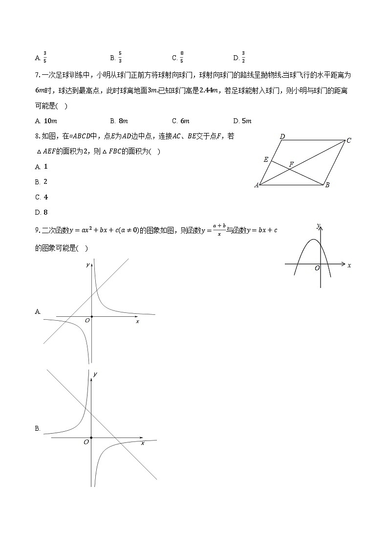 2023-2024学年安徽省合肥市部分学校九年级（上）月考数学试卷（12月份）（含解析）02