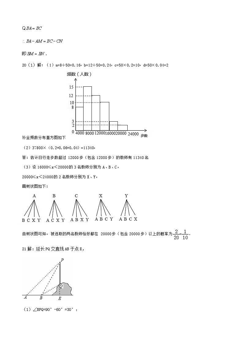 06，2024年山东省济南市第五中学九年级教学诊断测试数学试题(1)第2页