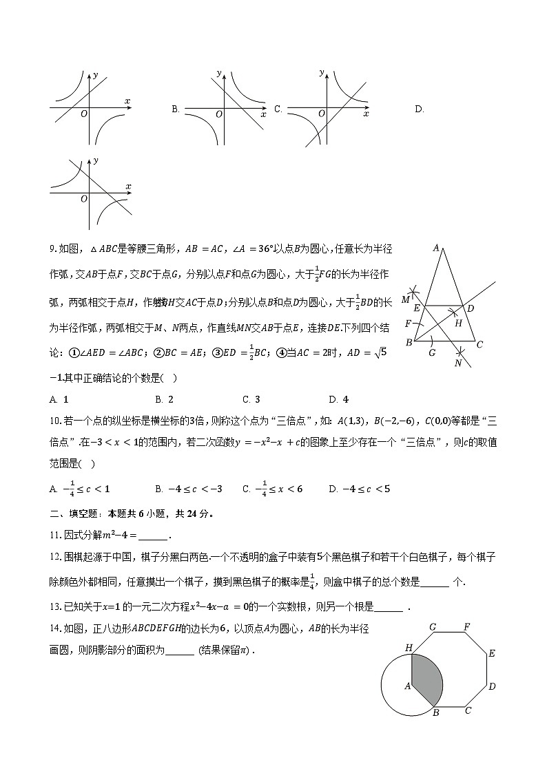 55，202年山东省济南市长清区九年级数学中考模拟考试题第2页