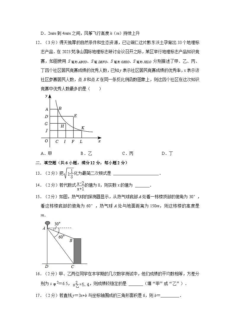81，2023年广西桂林市阳朔县中考数学二模试卷03