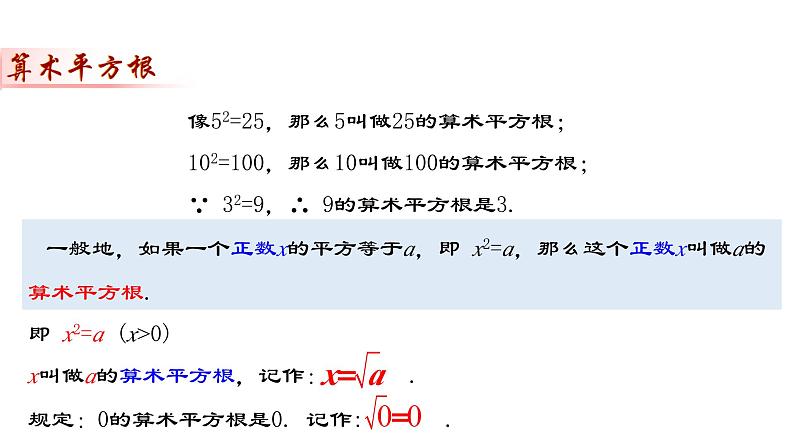 6.1.1 算术平方根 人教版数学七年级下册教与练课件第7页