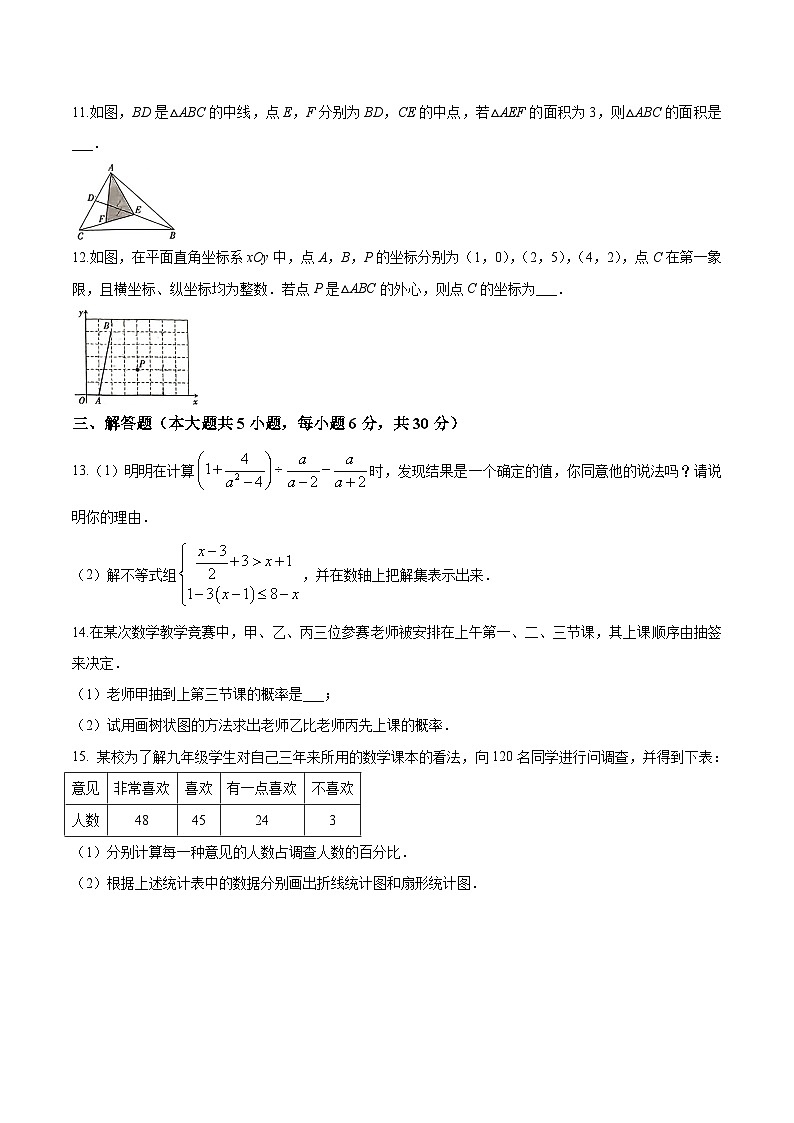 江西省上饶市德兴市2023届九年级下学期中考一模数学试卷(含答案)第2页