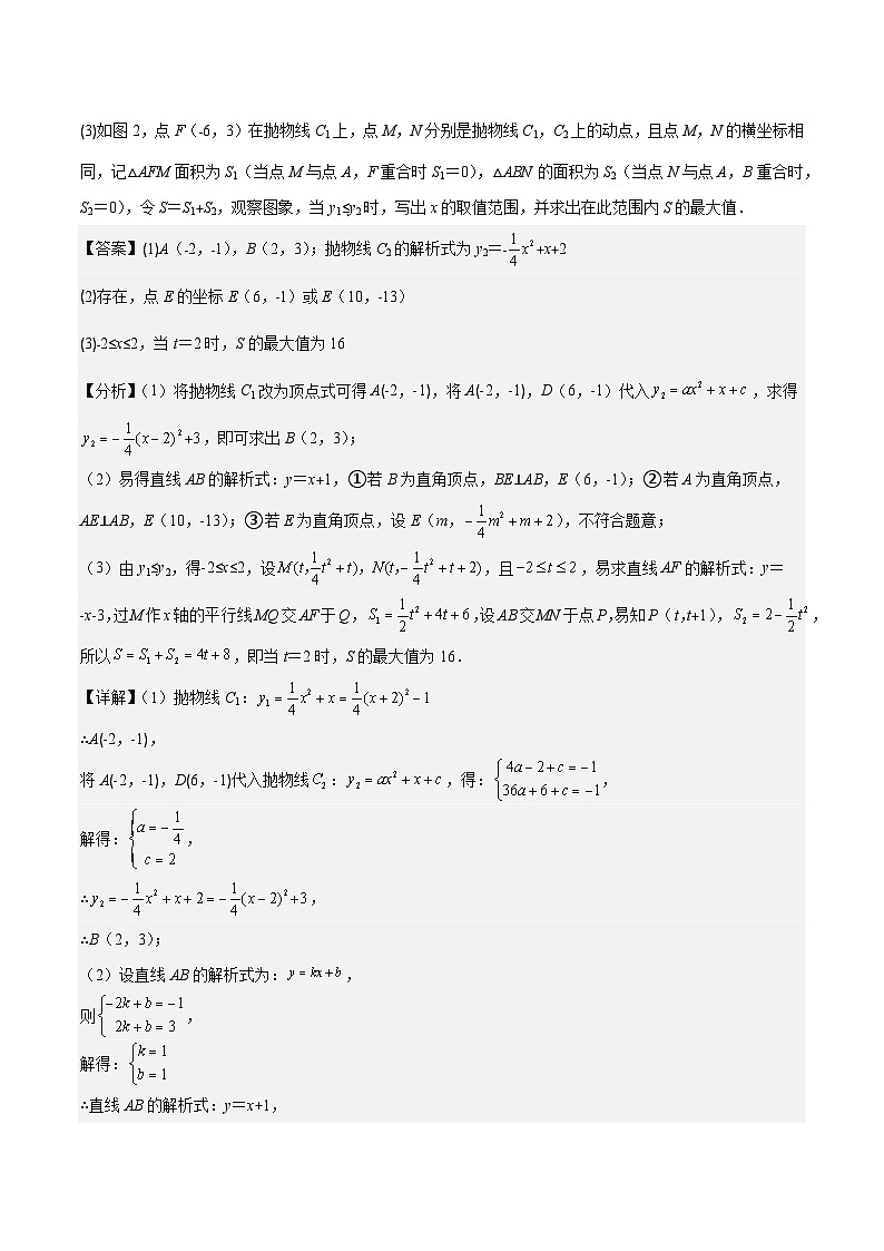 专题22.7 难点探究专题：新定义型二次函数的综合探究问题（解析版）第2页