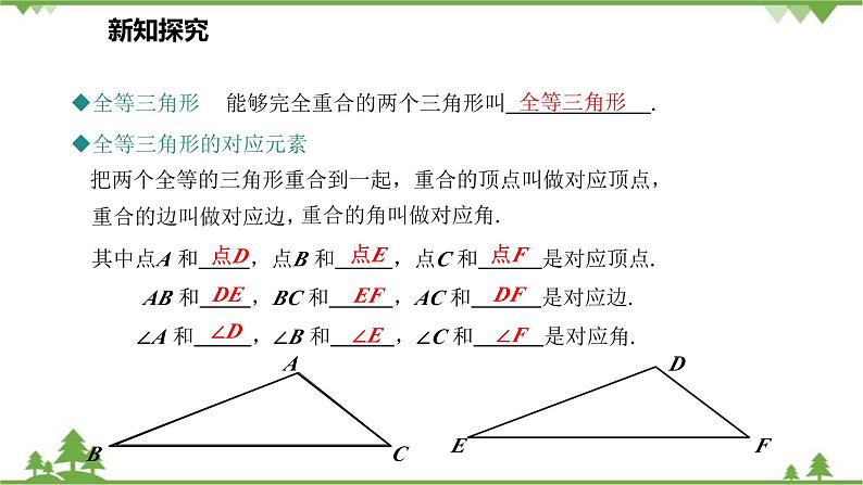 人教版数学八年级上册 12.1 全等三角形课件第8页