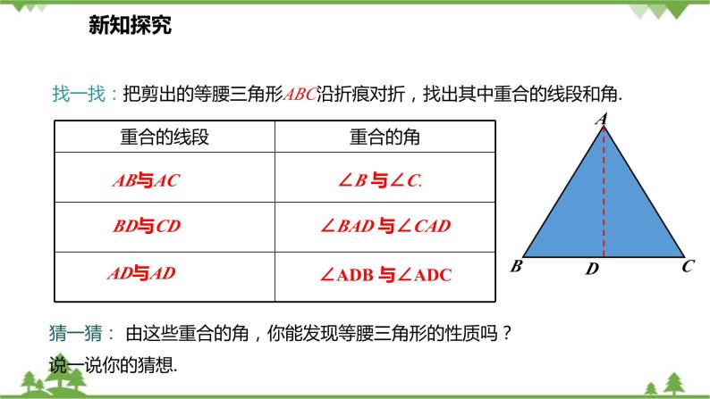 人教版数学八年级上册 13.3.1.1 等腰三角形的性质课件08