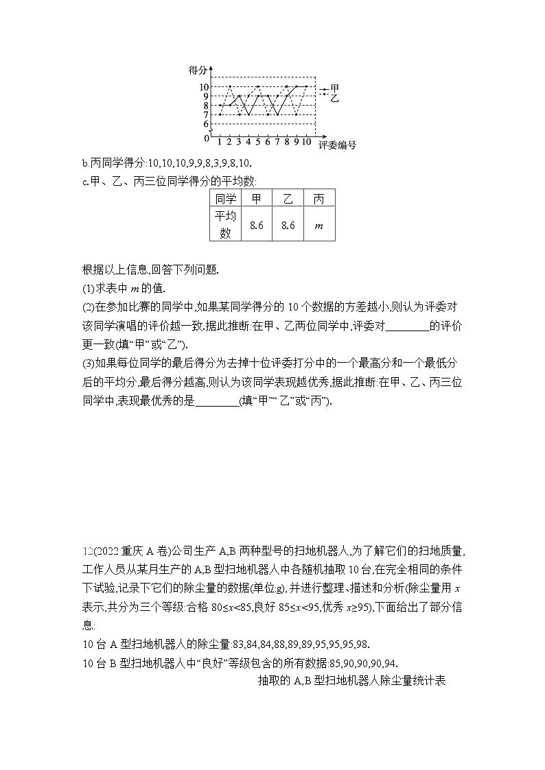 中考数学考点集训分类训练22 统计(含答案)第3页