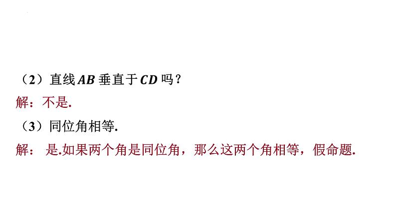 5.3.2+命题、定理、证明+课件+2023-2024学年人教版七年级数学下册07